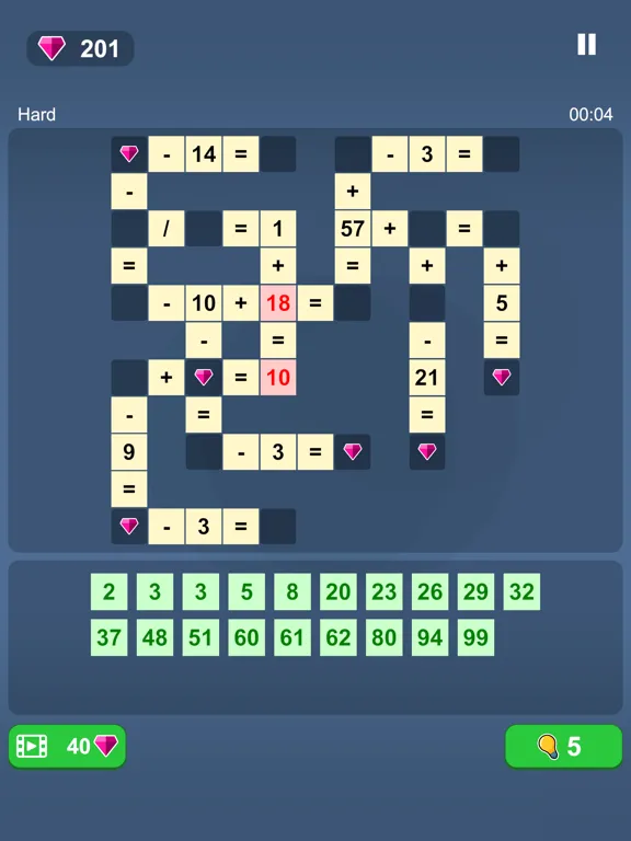 Math Cross Puzzle iPad  سکرین شاٹس