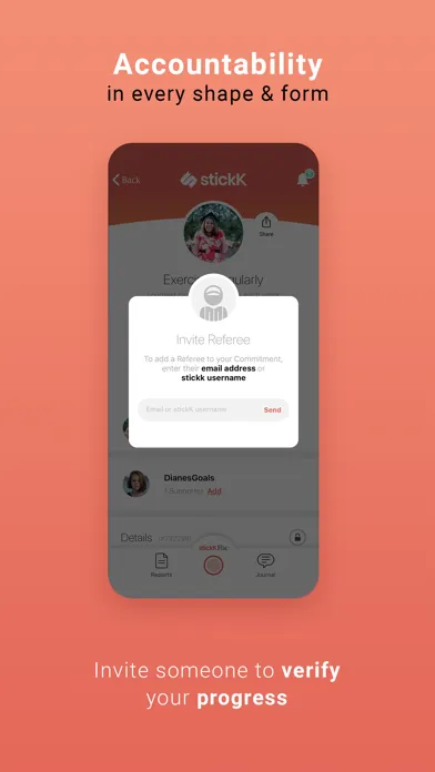 stickK: Goals & Accountability स्क्रीनशॉट