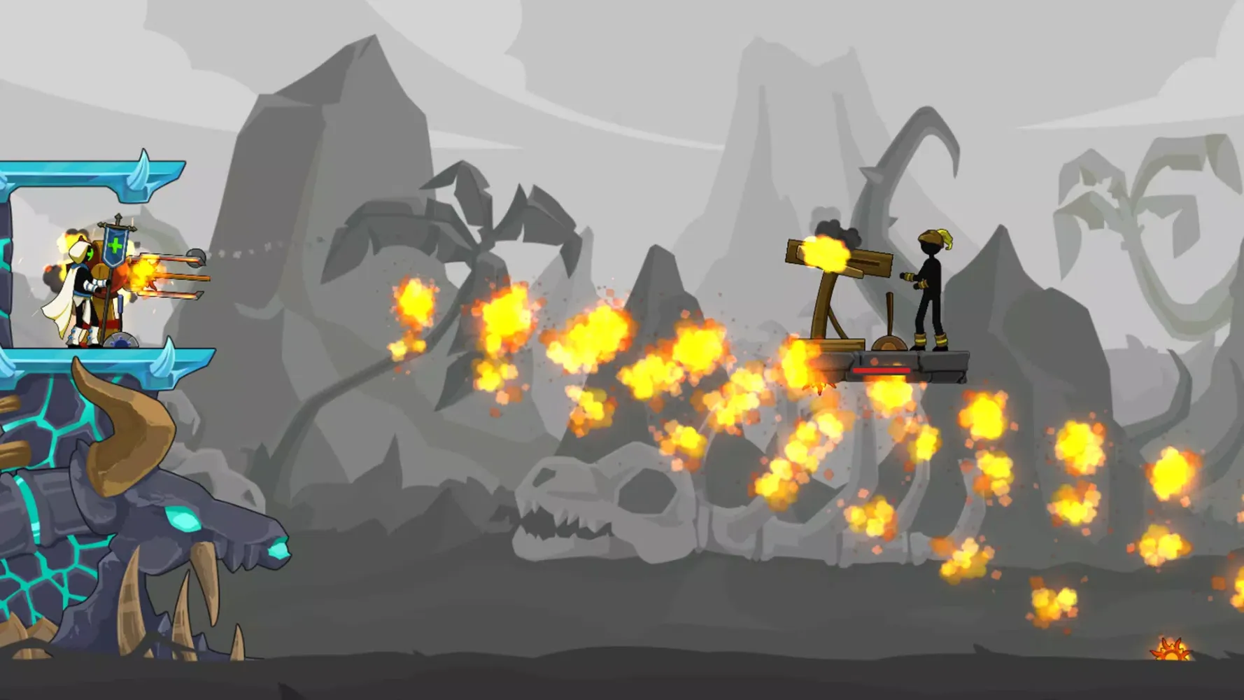 Capturas de tela do Catapult Fight