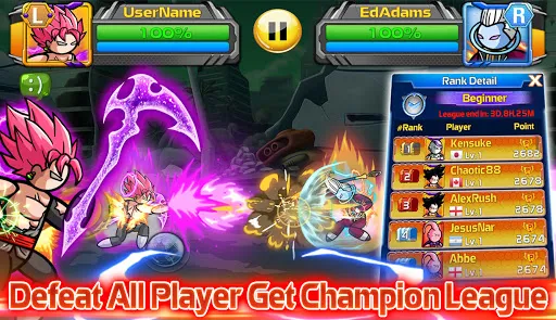 Tangkapan layar Stickman Warriors Legend Fight