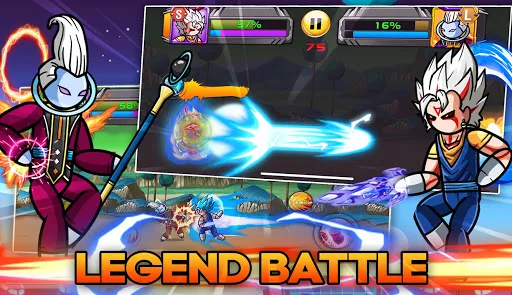 Tangkapan layar Stickman Warriors Legend Fight
