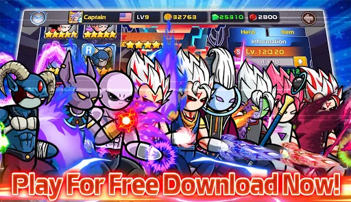 Tangkapan layar Stickman Warriors Legend Fight