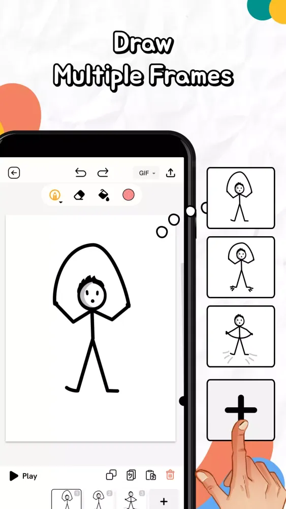 Скриншоты Animaker, stickman animation