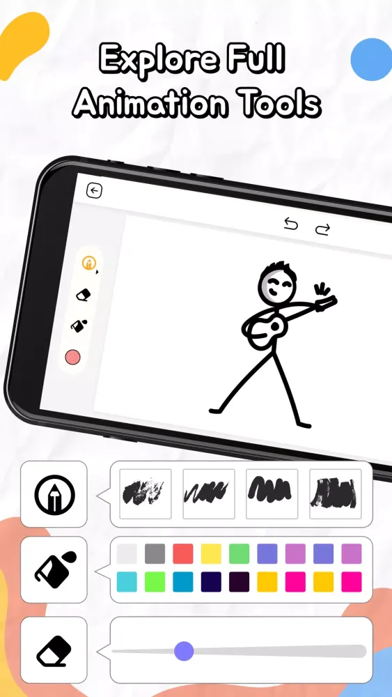 Скриншоты Animaker, stickman animation