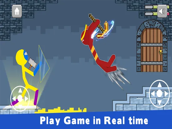 Captures d'écran de Supreme Stickman Craft Fighter iPad 