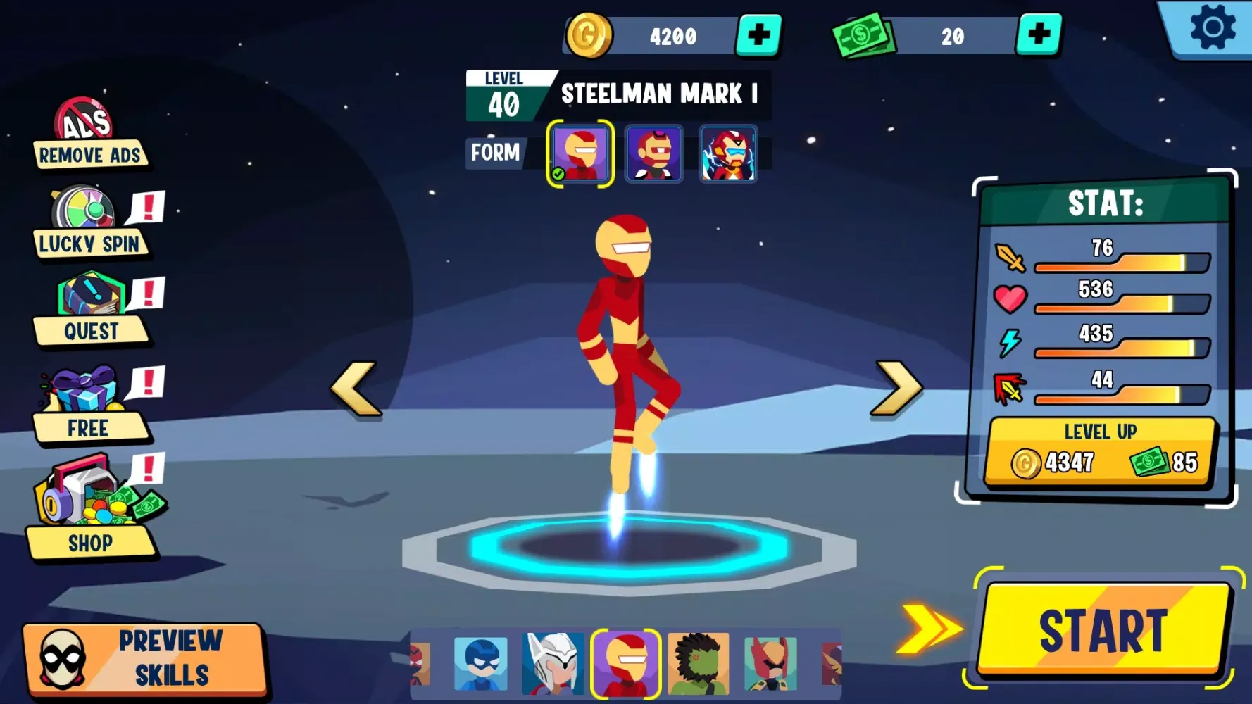 Capturas de pantalla de Stickman Heroes Fight