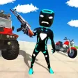 Neon Iron Stickman Superhero Neon Iron Stickman Superhero