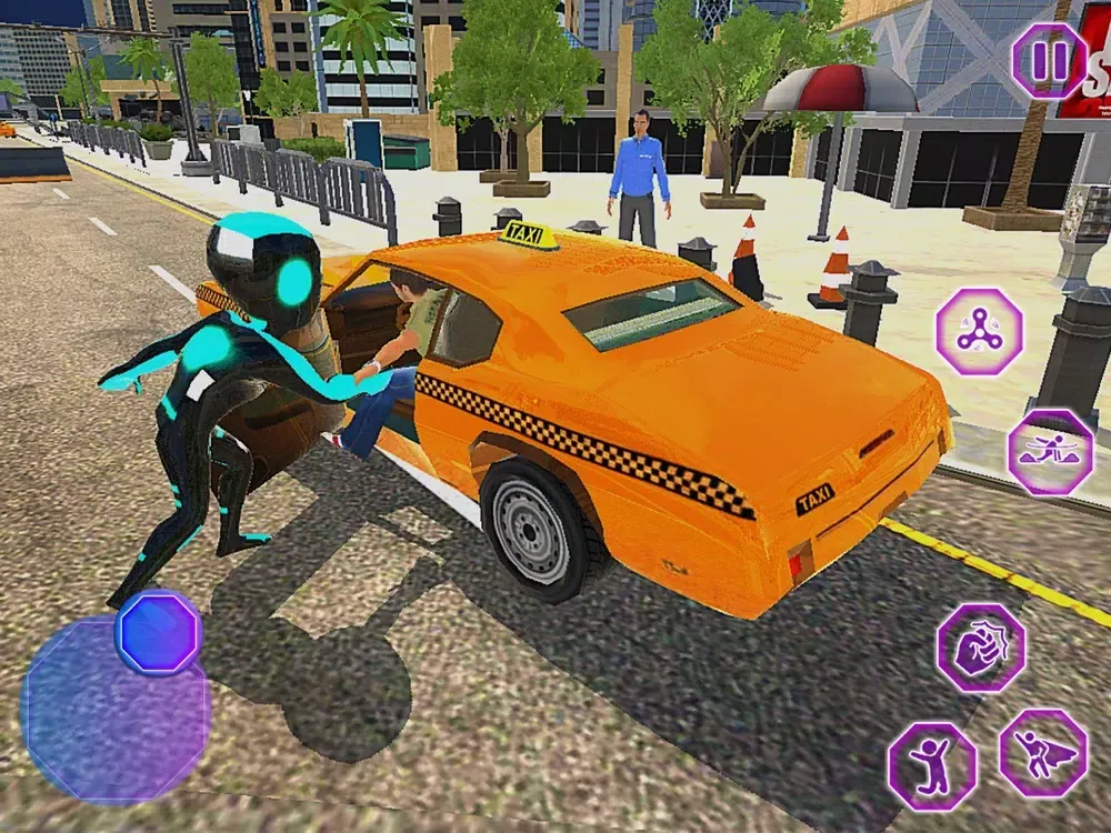 Tangkapan skrin Neon Iron Stickman Superhero iPad 