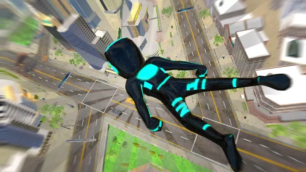 Tangkapan skrin Neon Iron Stickman Superhero