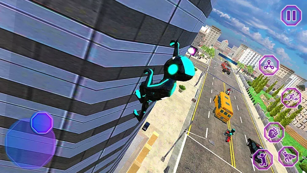 Tangkapan skrin Neon Iron Stickman Superhero