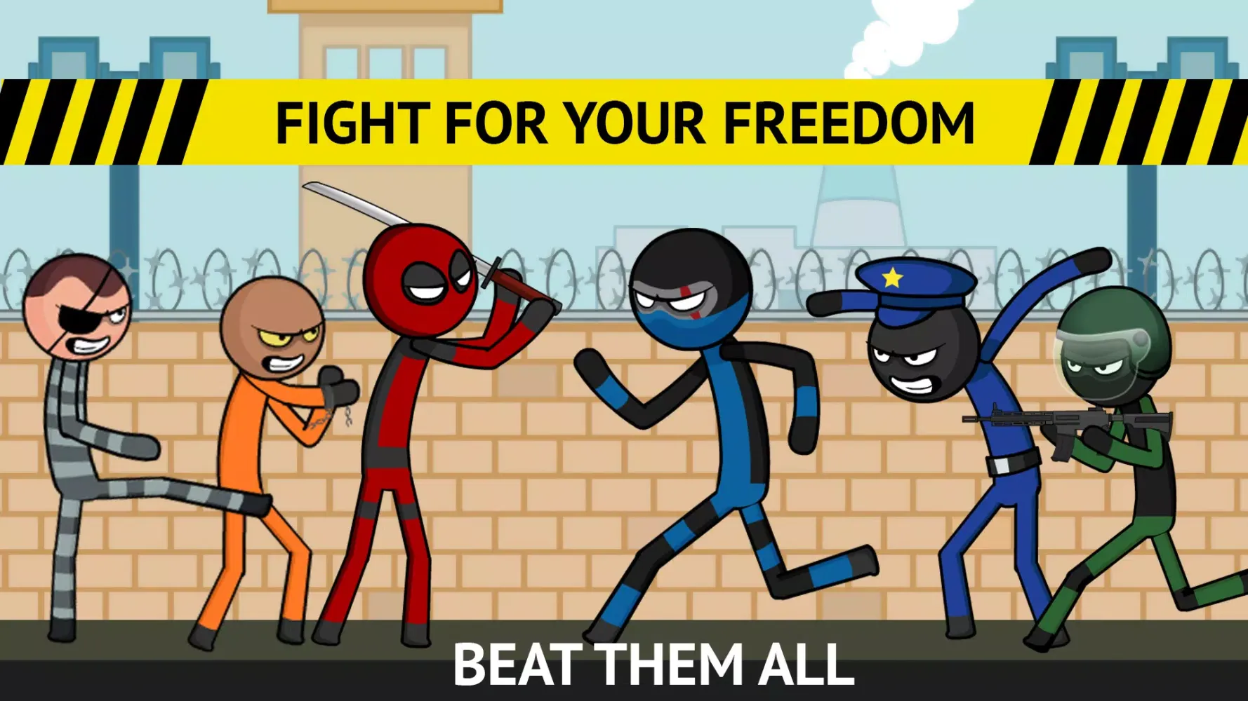 Stickman Fight. Prison Escape Screenshots