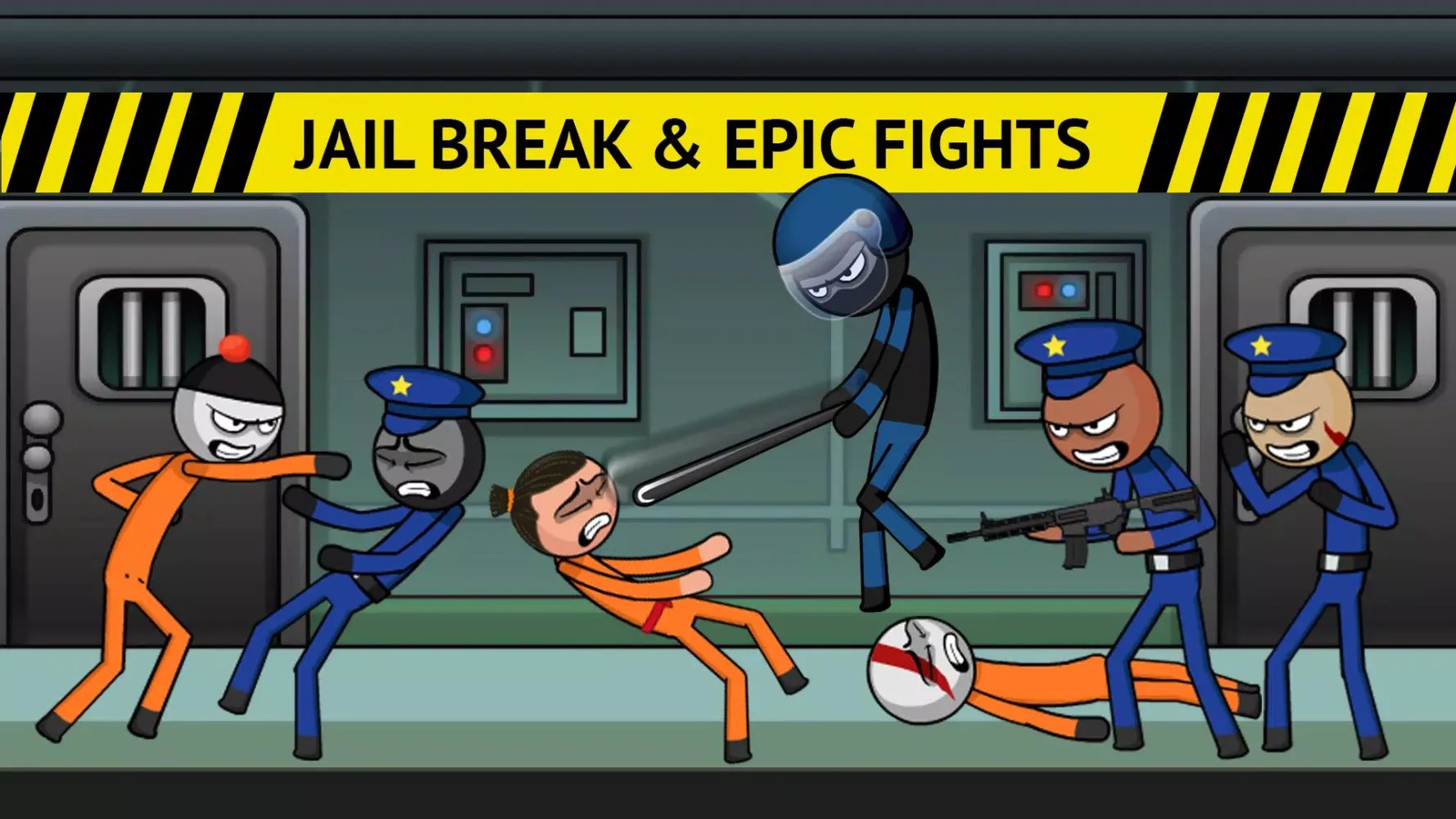 Stickman Fight. Prison Escape Screenshots