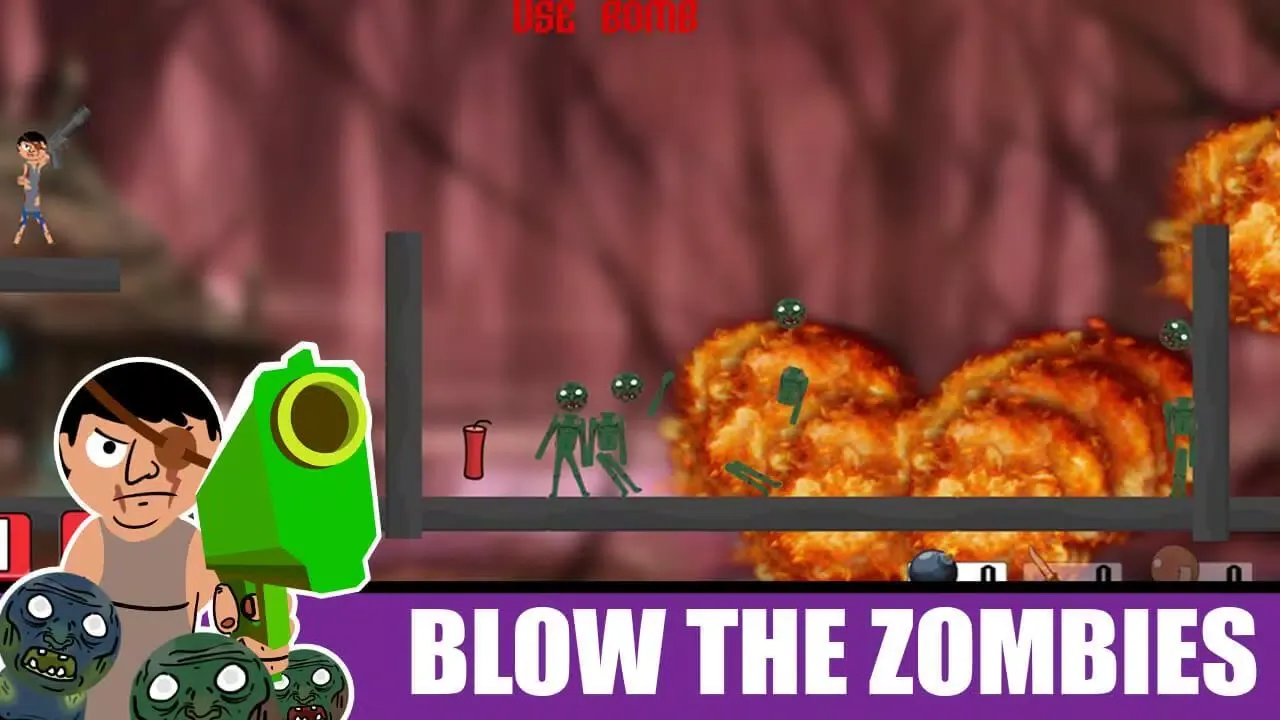Ảnh chụp màn hình của Stickman shooter : zombie hunter