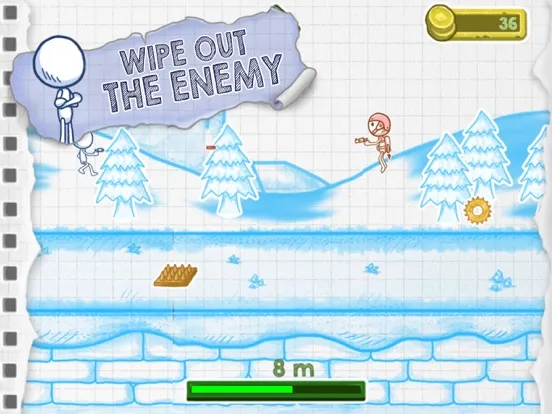 Stickman Sketch Run iPad  Screenshots