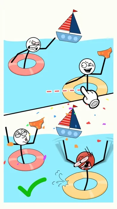 تصاویر Stickman Slice: Cut Puzzle