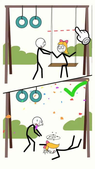 تصاویر Stickman Slice: Cut Puzzle
