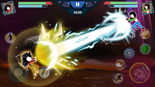 Tangkapan layar Stickman Fight Dragon Warriors