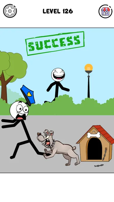 Capturas de tela do Stickman Thief Puzzle IQ Games