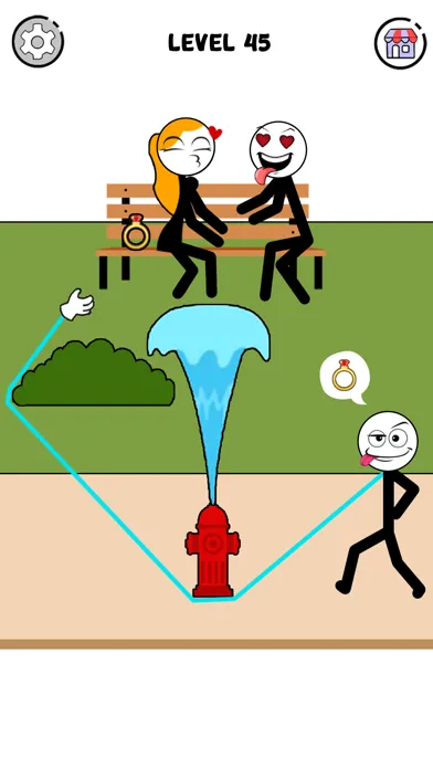 Capturas de tela do Stickman Thief Puzzle IQ Games