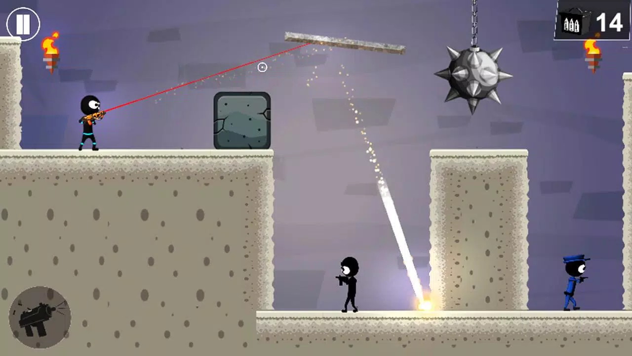 Tangkapan skrin Stickman Shooter: Elite Strikeforce