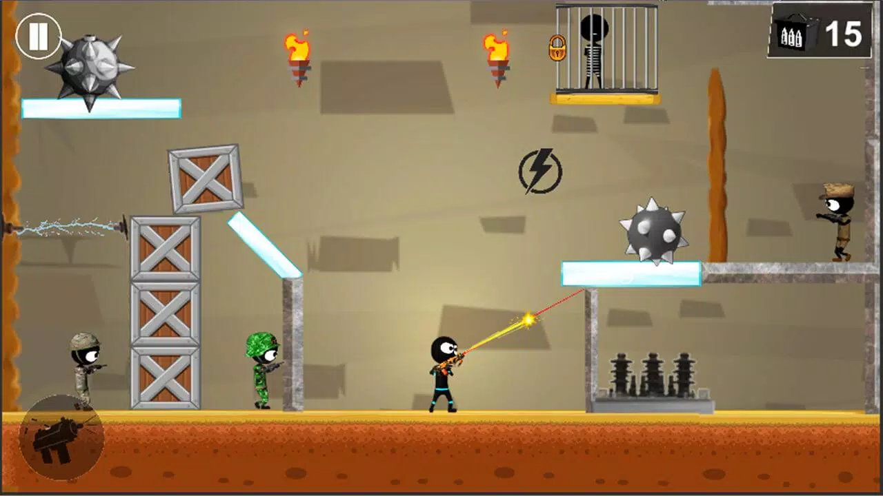 Tangkapan skrin Stickman Shooter: Elite Strikeforce