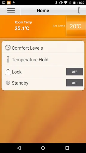 Zrzuty ekranu Heatmiser SmartStat