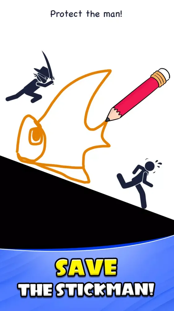 Stickman Rescue: Draw Game Screenshots