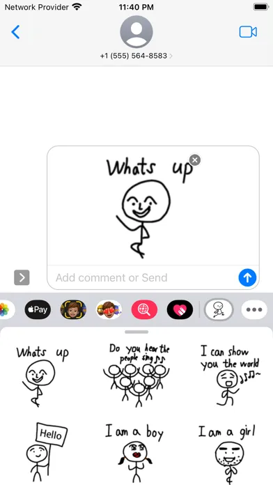 Capturas de pantalla de Stickman Stickers - WASticker