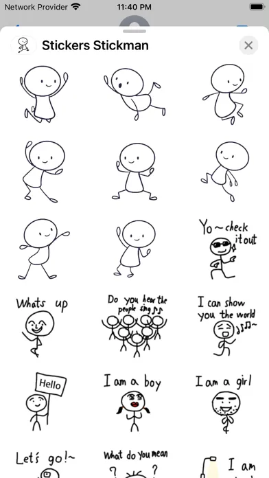 Capturas de pantalla de Stickman Stickers - WASticker