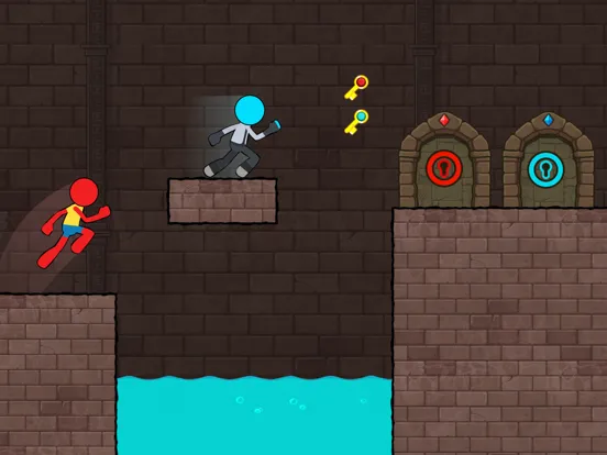 Capturas de tela do Stickman Duo - Red and Blue iPad 