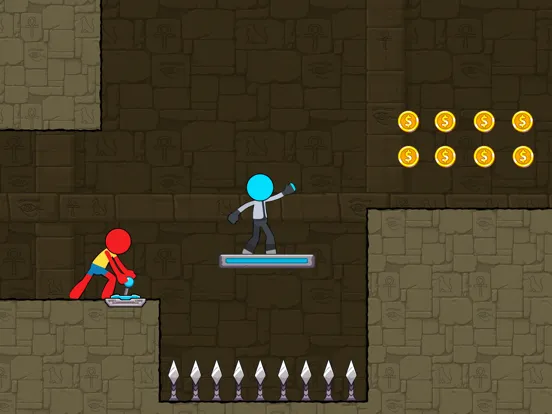Capturas de tela do Stickman Duo - Red and Blue iPad 