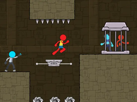 Capturas de tela do Stickman Duo - Red and Blue iPad 