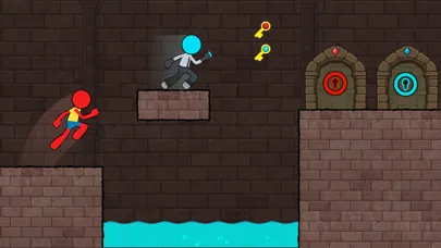 Capturas de tela do Stickman Duo - Red and Blue