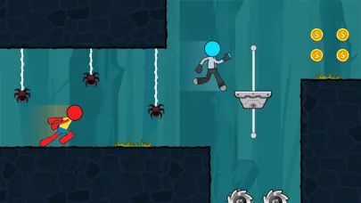 Capturas de tela do Stickman Duo - Red and Blue