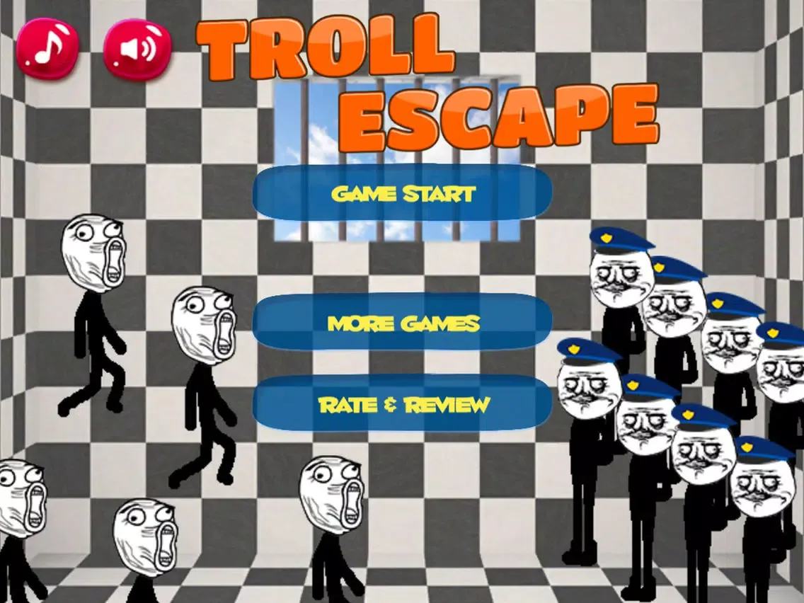 تصاویر Stickman Troll - Prison Escape iPad 
