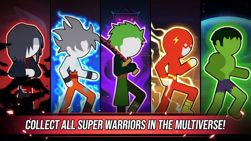 Super Stickman Dragon Warriors应用截图