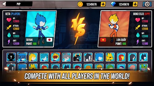 Super Stickman Dragon Warriors应用截图