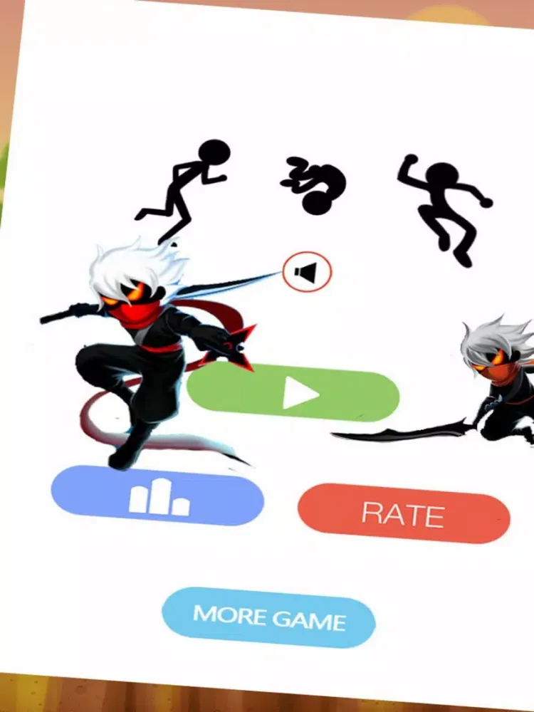 Zrzuty ekranu Stickman Ninja Simulator - Ninja Jump Endless Edition iPad 
