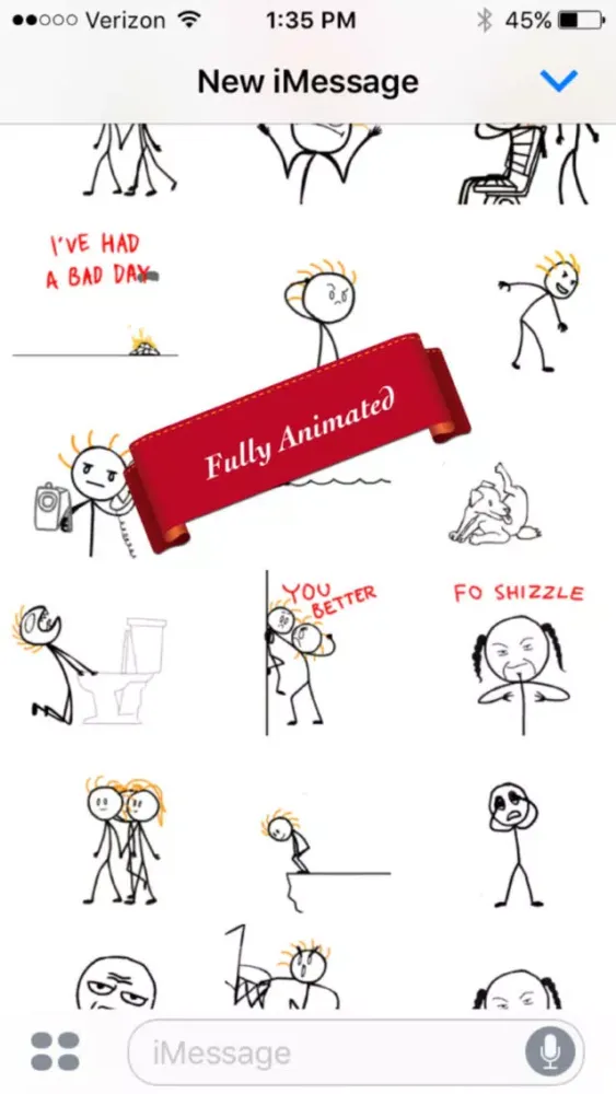 Screenshot di Stick Texting College Series Stickers for iMessage