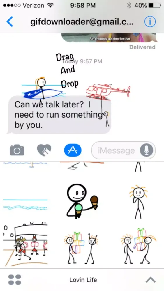 Stick Texting - Lovin Life Stickers for iMessage スクリーンショット
