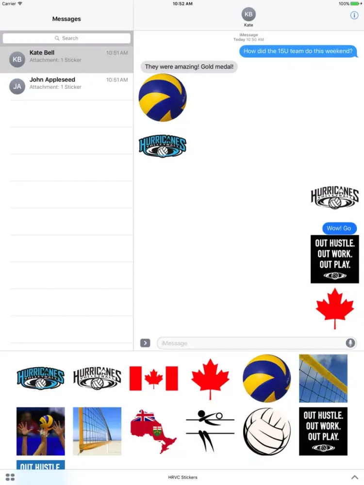 Скриншоты HRVC Stickers iPad 