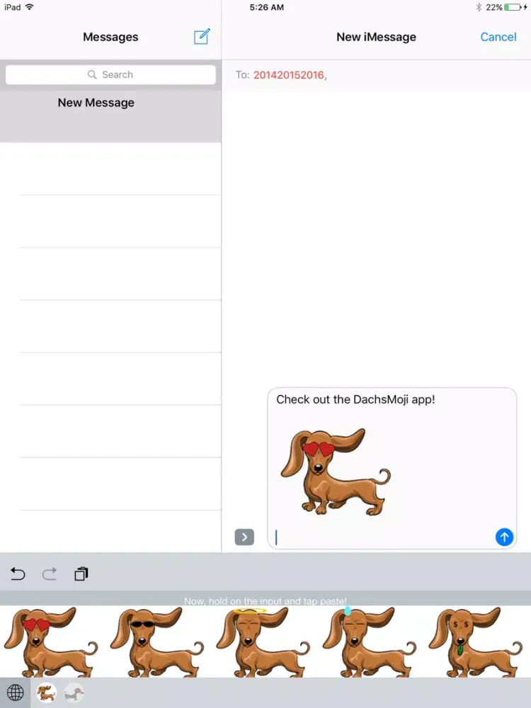 Tangkapan skrin Doxiemoji - Dachshund Emoji & Stickers iPad 