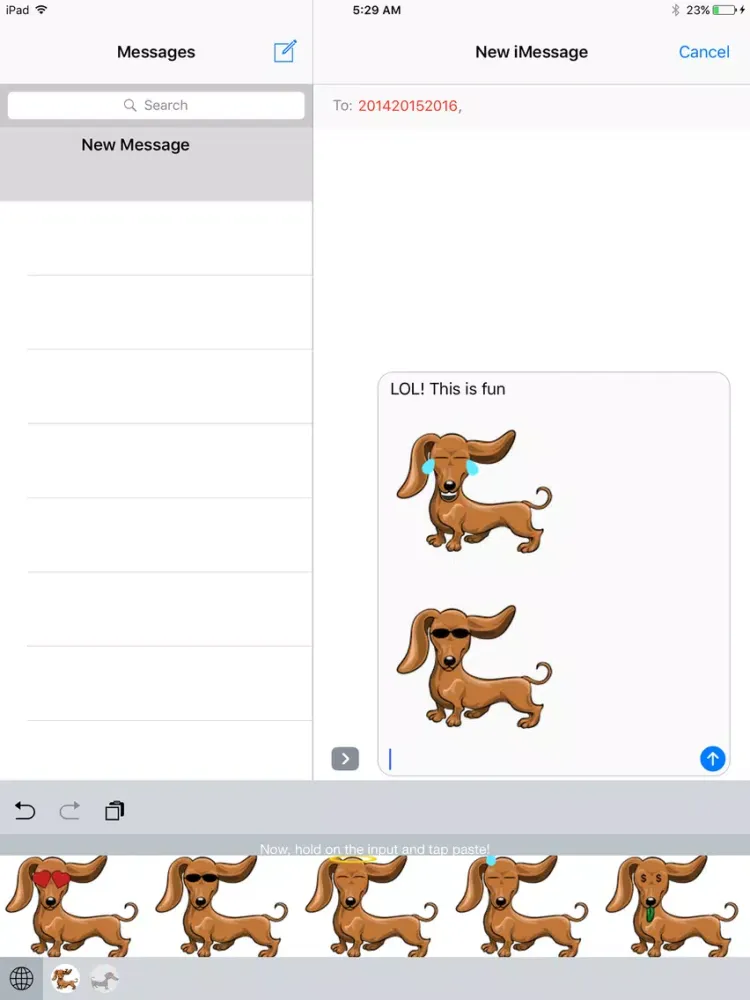 Tangkapan skrin Doxiemoji - Dachshund Emoji & Stickers iPad 