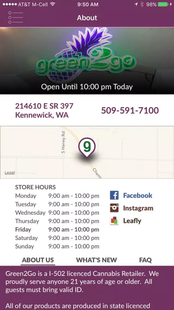 Green2Go Marijuana Dispensary স্ক্রিনশট