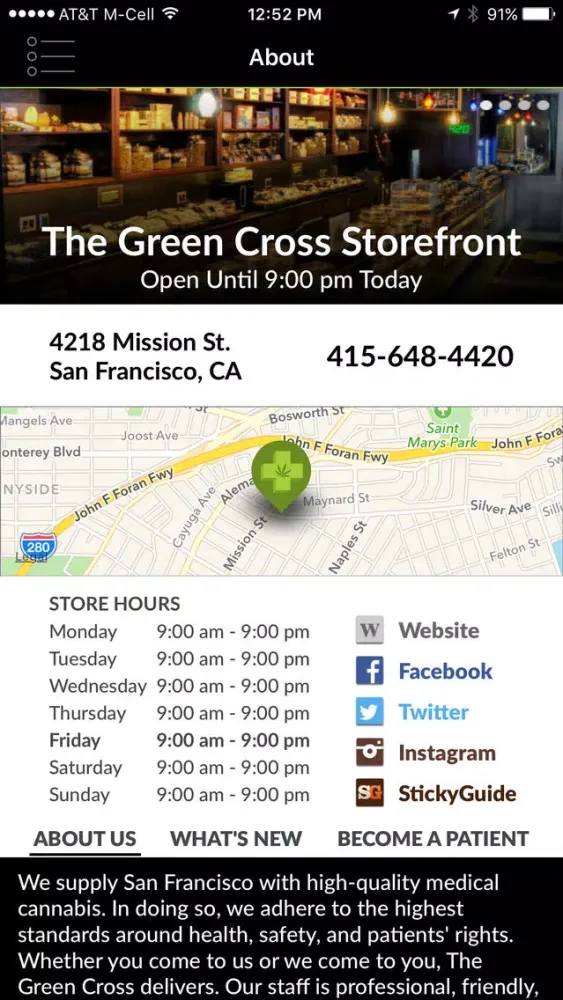 The Green Cross Medical Marijuana Dispensary スクリーンショット