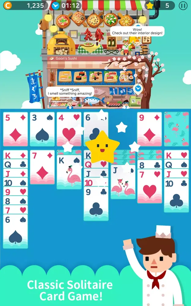 Solitaire Cooking Tower Screenshots