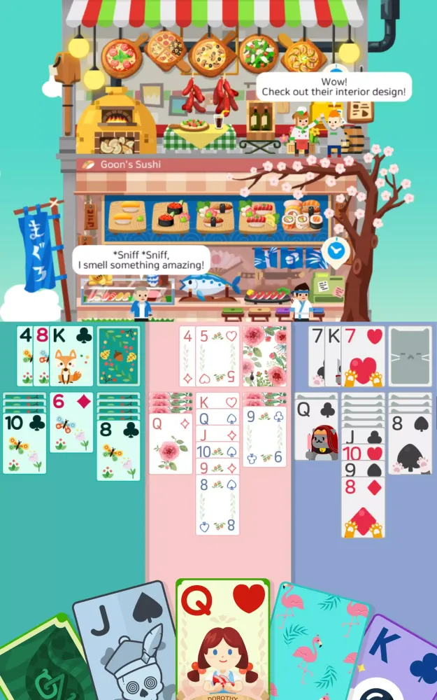 Solitaire Cooking Tower Screenshots