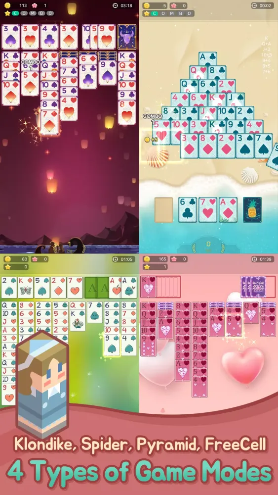 Capturas de tela do Solitaire Farm Village