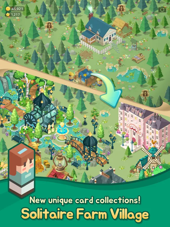 Solitaire Farm Village iPad  スクリーンショット