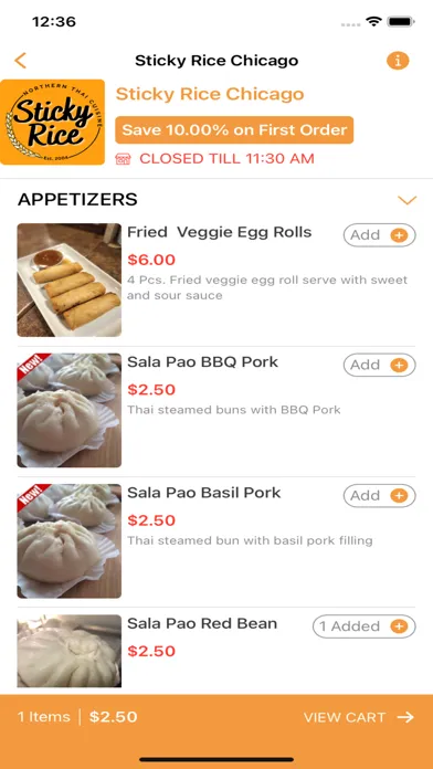 Ảnh chụp màn hình của Sticky Rice - Chicago
